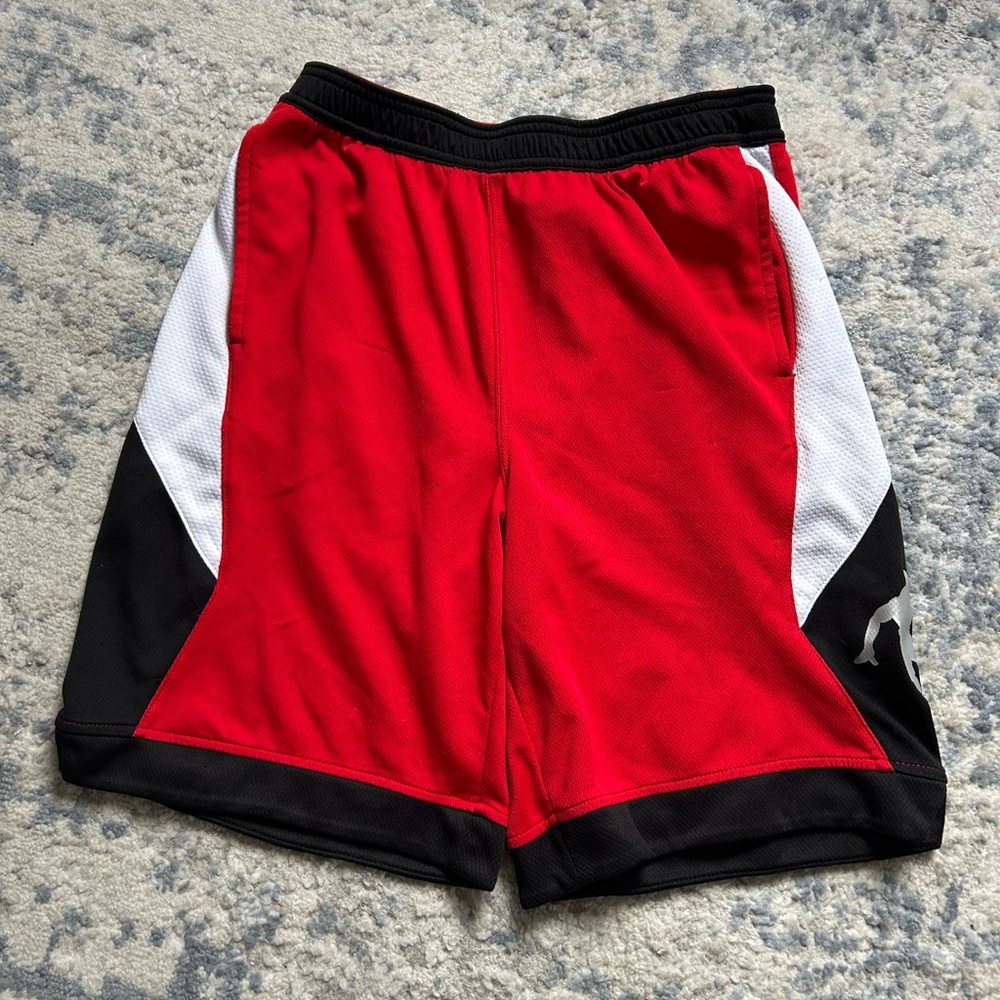 AND1 Kids Red and Black Shorts